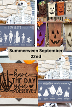 September 22nd@ 6pm Summer-ween workshop