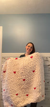 February 11th Heart cozy knit blanket