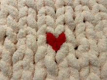 February 11th Heart cozy knit blanket
